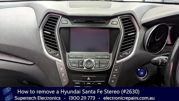 How to remove a Hyundai Sante Fe Stereo (#3210) 