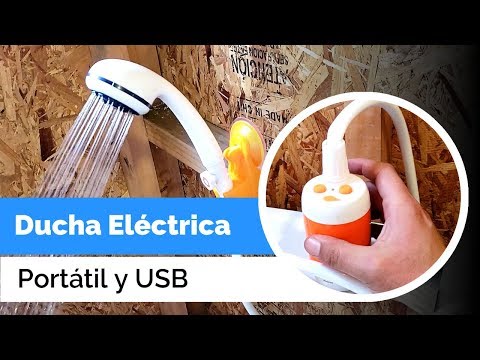 DUCHA ELÉCTRICA PORTÁTIL y RECARGABLE por USB - Para Coche, Caravana o  Camping 🚿