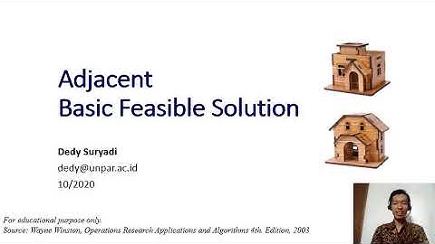 Week4. 3 Adjacent Basic Feasible Solution (bfs)
