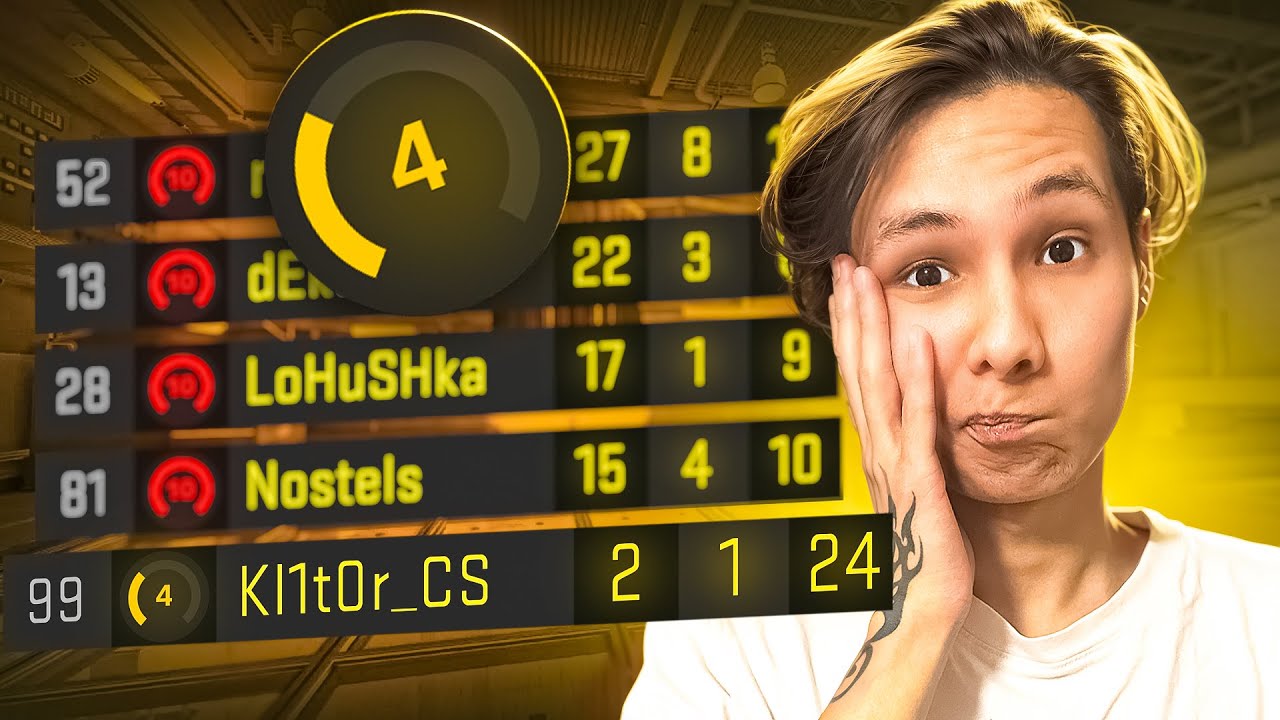 4 LVL говорит, что играет на 10 LVL (FACEIT CS2)