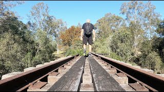 Walking the Three Rotten Bridges on the Logan Village Rail Trail