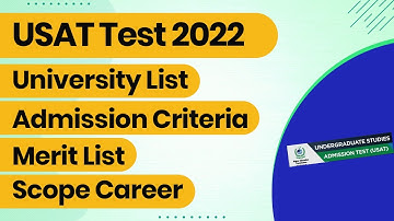 USAT Test 2022 in Pakistan- USAT Test 2022 full Guide