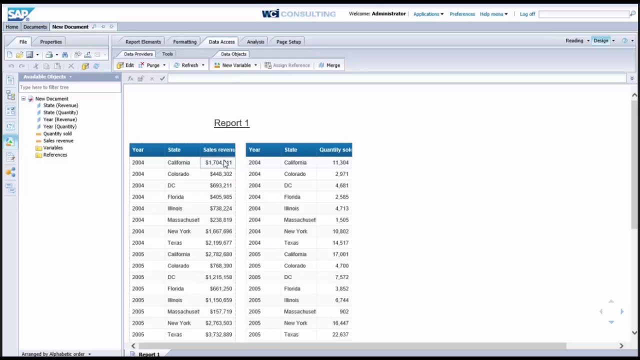 Merge Dimensions - Webi - Businessobjects 4.2