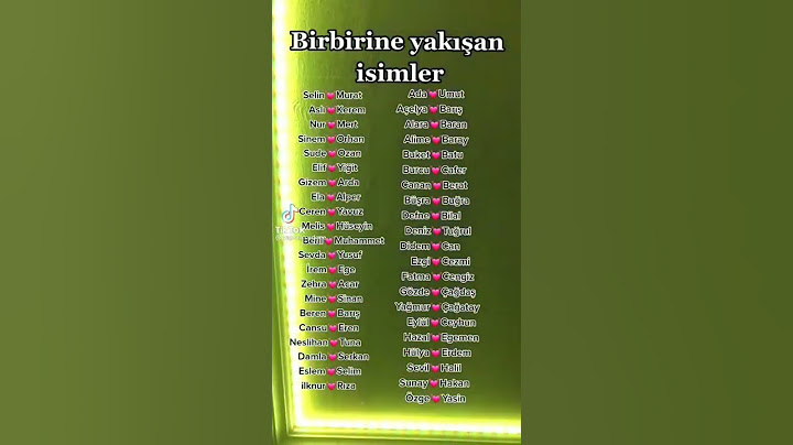 Birbirine yakışan isimler♡ismin ne?#keşfet #güzel #tiktok