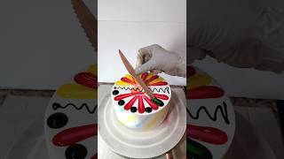Unique Vanilla Rangoli Cake Mix Colour #design #shortsfeed #explorepage #youtube #shorts #yt #viral