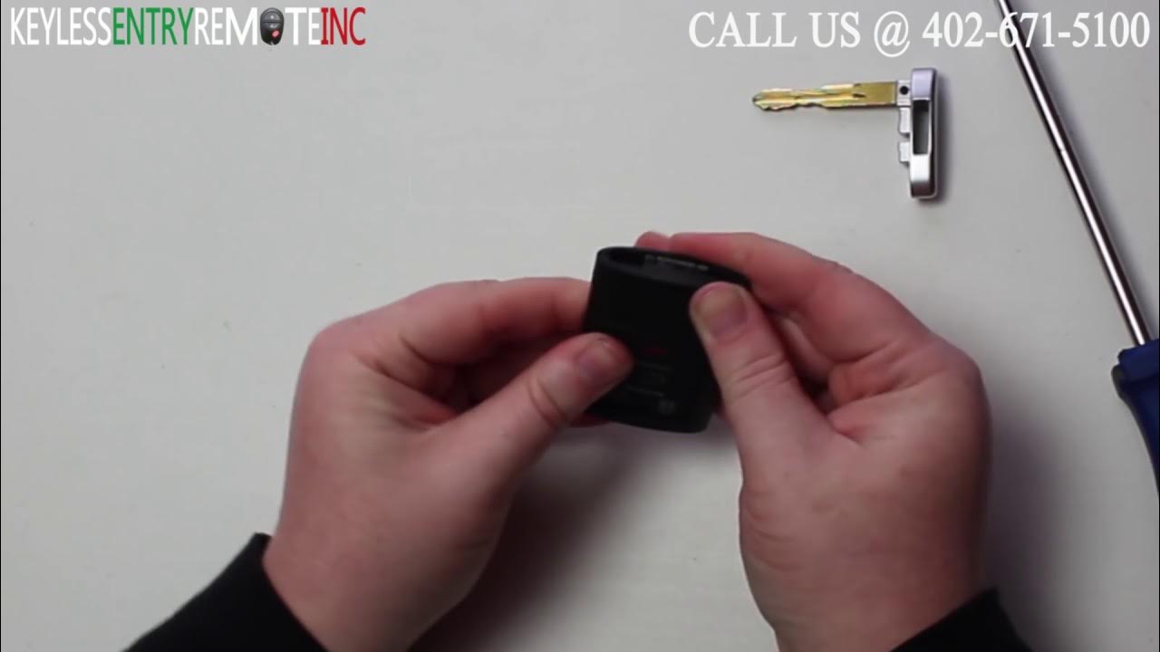How To Replace A 2015 - 2017 Cadillac SRX Key Fob Battery FCC ID HYQ2AB - YouTub