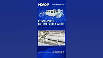 #HXCP HX360 Automatic Cold Gluing Hardcover Casing In Machine for Notebook