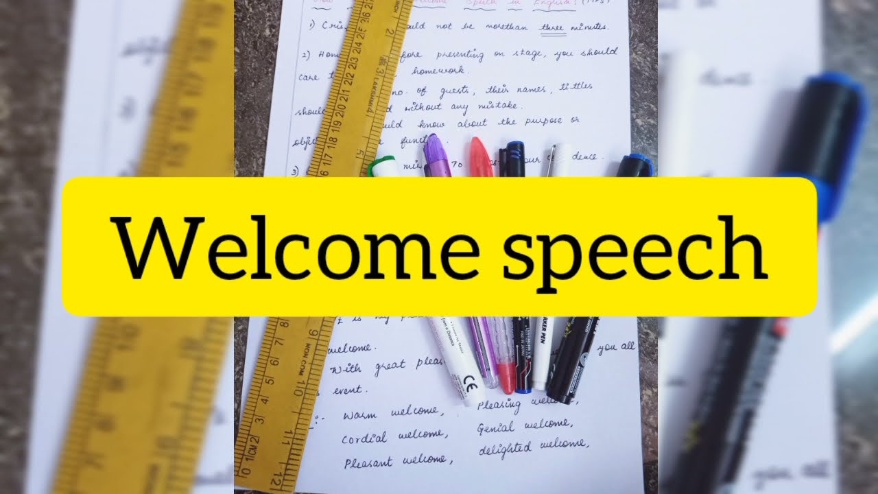 how to give welcome speech in webinar