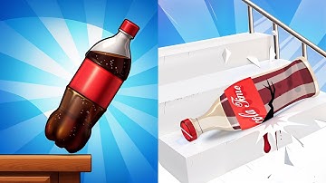 Bottle Jump 3D VS Fragile Roll 3D - All Levels SpeedRun ep 1