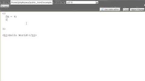 PHP and HTML5 with CSS3 Lesson 02 - Making a PHP file.