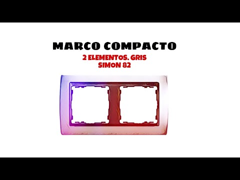 Video de Marco compacto para 2 elementos Simon 82  Gris