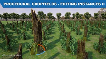 Procedural Crop Field - Editing Individual Instances II - UE4 Tutorials #332