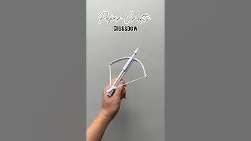 How to make a crossbow out of paper ORIGAMI EASY 🏹 #vvvreview #origami #diy #papercrafts