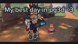 My best day in pg3d(Lvl 65,25+ weapons per one day,pixel pass premium, and more!)