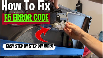 Washer F5 Error Code DIY Repair - Step By Step
