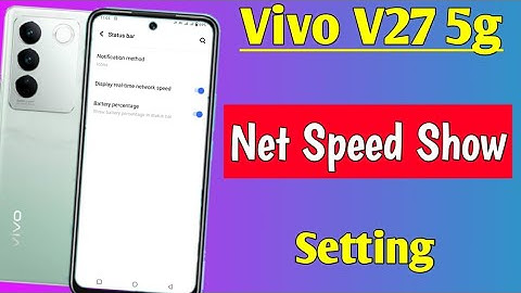 Vivo V27 me net speed show kaise kare | how to show net speed in Vivo V27 5g
