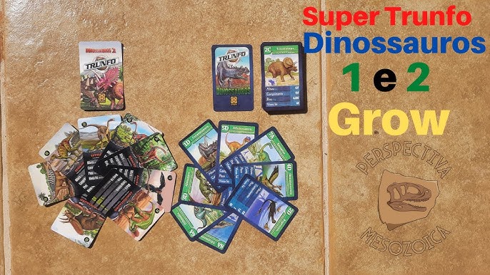 Jogo de Carta - Super Trunfo - Dinossauros GROW