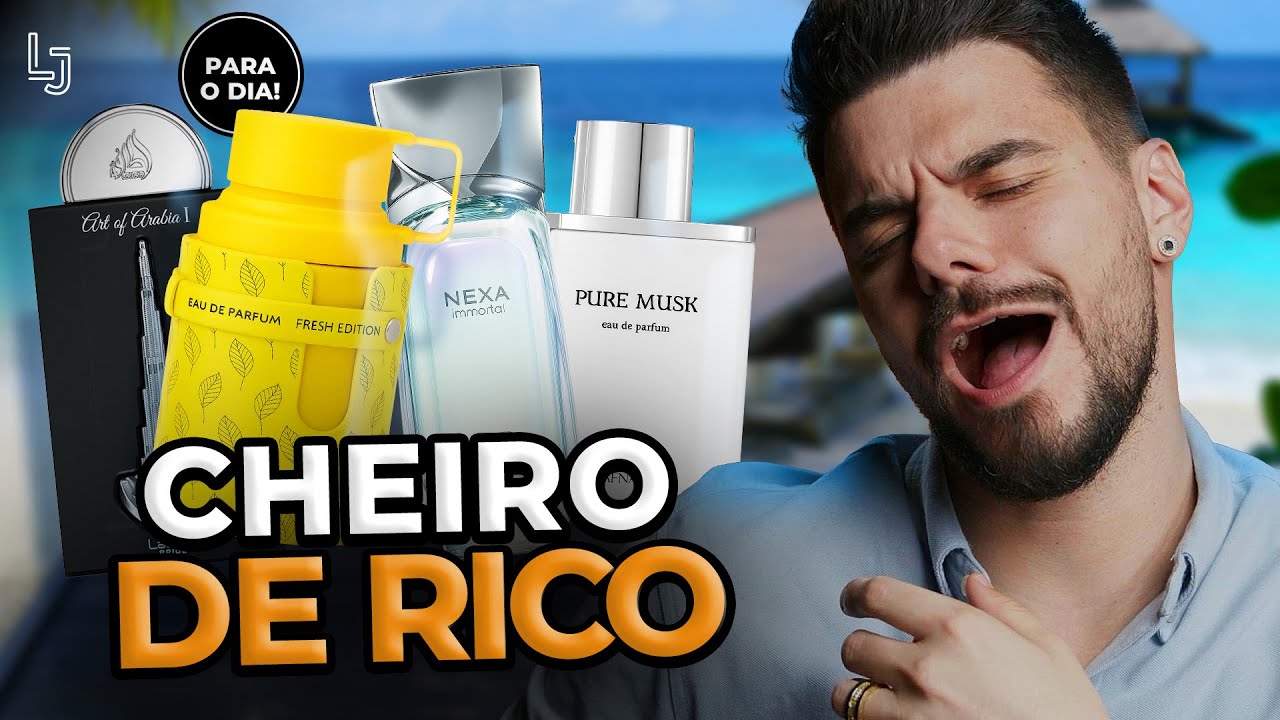 04 Perfumes Árabes ÍMÃS de ELOGIOS! Frescos e Versáteis com CHEIRO DE RICO para o DIA!