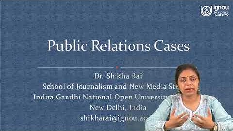 IGNOU Live Session on "Public Relation Cases" for MA JMC/PGJMC Students