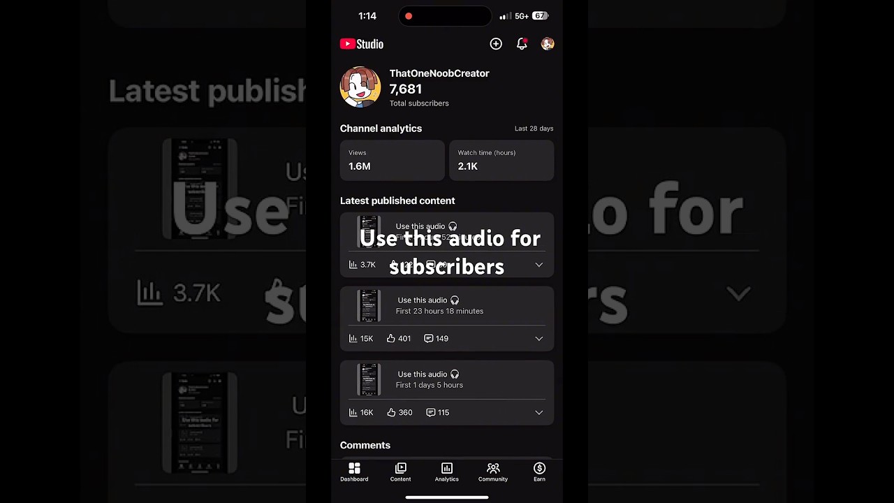 Use this audio 🎧￼