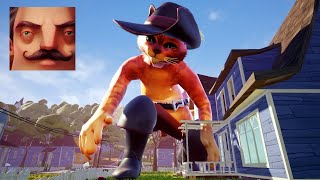 Hello Neighbor - My New Neighbor Big Puss in Boots: The Last Wish Act 2 Random Gameplay