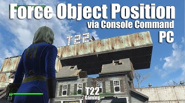 Fallout 4 - Force Object Position via Console Command (PC)