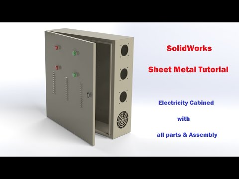 SolidWorks Tutorial | Sheet metal design (Electric Panel all assembly)