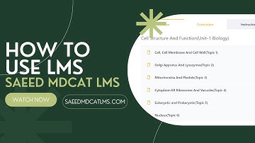 How to use SAEED MDCAT LMS|| How To Attempt Test On SAEED DMCAT LMS