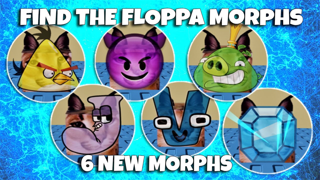 ENCONTRAMOS OS FLOPPAS DESENHO ANIMADO NO MUNDO DE CARTOON!!! (ROBLOX -  FIND THE FLOPPA MORPHS) 