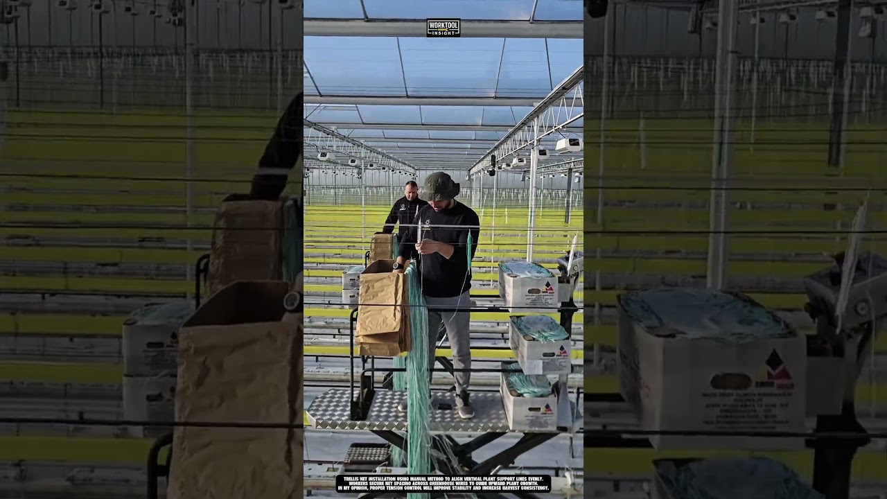 Trellis Net Installation using Manual Method | best for Crop Support 