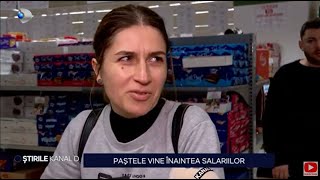 Stirile Kanal D - Pastele vine inaintea salariilor | Editie de seara