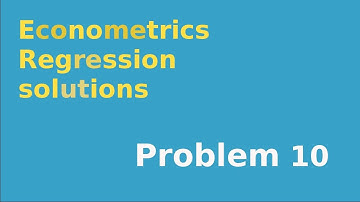 #10 Exercises in regression: computing the standard error of the regression