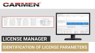 How-to Video: Carmen license manager / Episode 4 – Identification of License Parameters screenshot 1