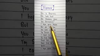 I hope you are Happy lyrics ~ Olivia Rodrigo🥰#lyrics #songlyrics #music #shortsfeed #shorts #happy