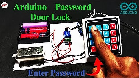 How To Make Arduino Keypad Door Lock System At Home | Password Safety System | Dharani creations