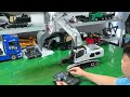 wheelfun Metall LESU 1/14 RC Hydraulikbagger 2 Arme Lr956 Fernbedienung Bagger Modell TH26179