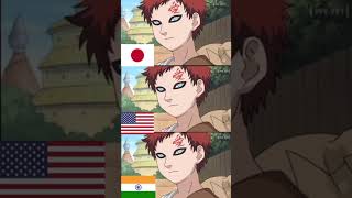 Gaara Indian Hindi Dub Voice Revealed shorts shortsfeed naruto