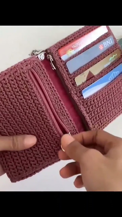 DOMPET KARTU RAJUT HANDMADE #crochet #shorts #shortvideo #handmade #short #craft #trending #knitting