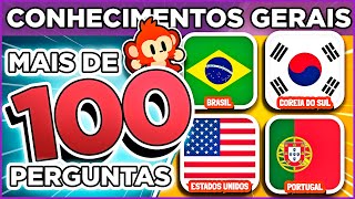 + 💯 PERGUNTAS DE CONHECIMENTOS GERAIS | Última maratona especial de férias #quiz #macaquiz