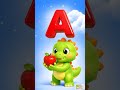 ABC | A is for Apple 🍎 | Learn Letter A | ABC Shorts with Danny Dino #shorts  #abcd  #kidssongs