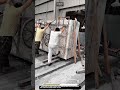 Moving marble slab using Worktool dolly frame with wheel support