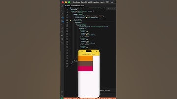 Flutter IntrinsicHeight and IntrinsicWidth widget #flutter