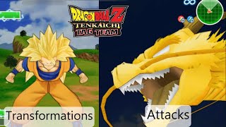 Goku All Transformation And Attacks (Dragon Ball Z Tenkaichi Tag Team)