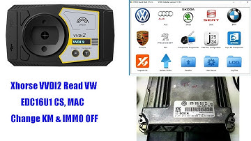 Xhorse VVDI2 Read VW EDC16U1 CS MAC, Change KM and IMMO Off -VVDISHOP