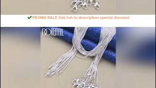 DOTEFFIL 925 Sterling Silver 5/10pcs/Lot 16/18/20/22/24/26/28/30 Inch 1.2mm Snake Chain Necklace For