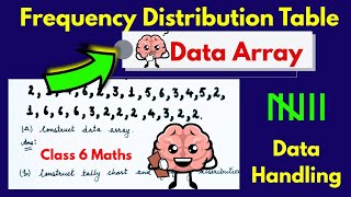 Frequency distribution || data handling class 6 || frequency distribution table || Study with Jyoti