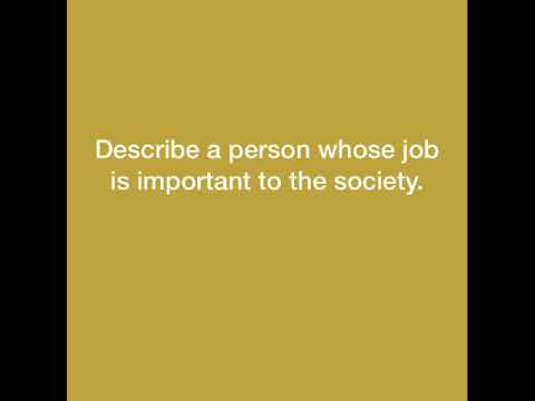 What jobs are important to society?