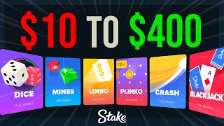 TURNING $10 TO $400 On Stake