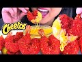 ASMR CHEESY Hot Cheetos SHRIMP (Crunchy Eating Sounds) NO TALKING | ASMR Phan