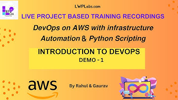 DevOps On AWS with Infra, Automation & Python Scripting | Real Time Project Based Training